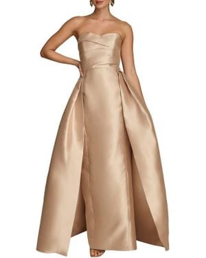 Donna Karan Strapless Gown - Natural
