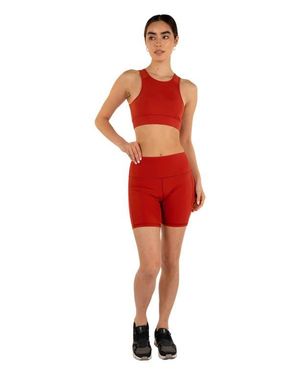 Rebody Active Venti Mesh Longline Silkiflex Longline Bra - Red