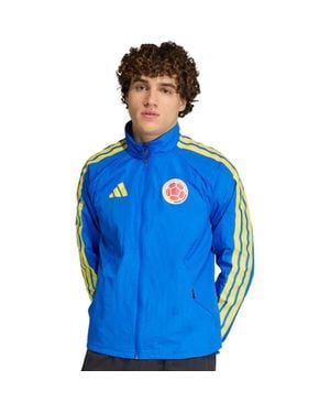 adidas Colombia National Team 2026 Home Full-Zip Game Day Anthem Jacket - Blue