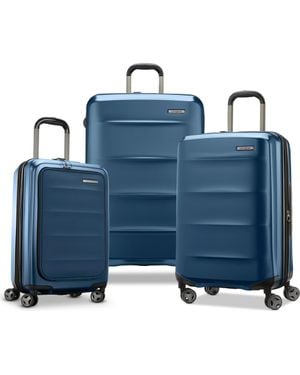 Samsonite Octiv 3-Piece Set (Pro Front Pocket 20/24/28) Hardside Spinner - Blue
