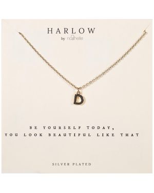 Nashelle Initial Charm Necklace - Natural