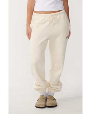 Rip Curl Varsity Sports Cotton Track Sweatpants - Natural