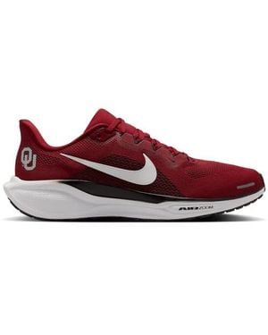 Nike Oklahoma Sooners Zoom Pegasus 41 Running Shoes - Red
