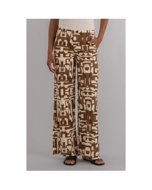 Kut From The Kloth Meg Print High Waist Wide Leg Pants - Multicolor