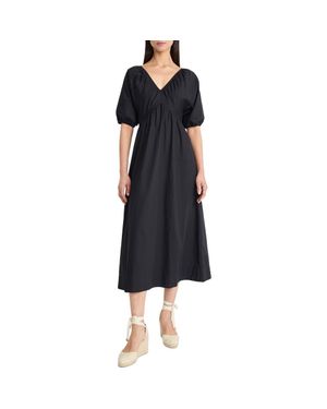 The Good Journey Puff Sleeve Maxi Dress - Black