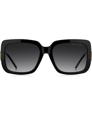 Marc Jacobs 57Mm Gradient Square Sunglasses - Black