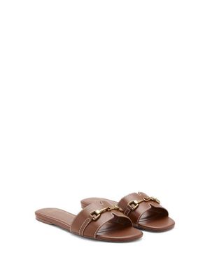 Mango Bit Slide Sandal - Brown