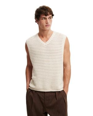 Cotton On Summer Knit Vest - White