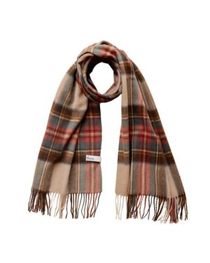 TBCo Lambswool Tartan Scarf - Brown