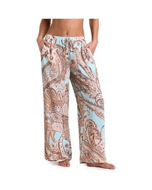 L'Agence Traditional Paisley Cover-Up Pants - Multicolor