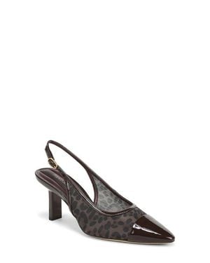 Franco Sarto Jurina Cap Toe Slingback Pump - Brown