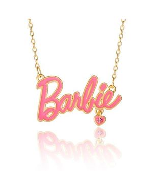 Barbie 18K Flash-Plated Necklace, 16+2 - Pink