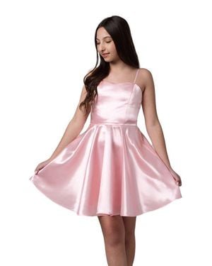 Un Deux Trois Fit And Flare Party Dress - Pink