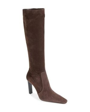 Saint Laurent Francoise Knee High Boot - Brown