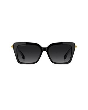 Etro 0151/S 56Mm Gradient Rectangular Sunglasses - Black
