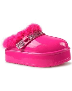 Zigi Sheridan Faux Fur Platform Slipper - Pink