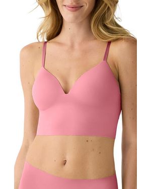 True & Co. True Body Boost Longline Bralette - Pink