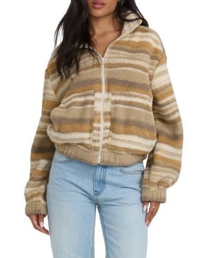 Billabong First Light Faux Shearling Jacket - Blue