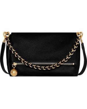 Rebecca Minkoff Foldover Leather Crossbody Bag - Black