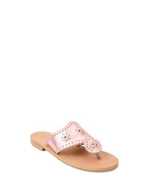 Jack Rogers Kids' Jacks Flip Flop - Pink