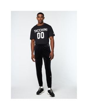 Sergio Tacchini Lioni Velour Track Pant - Black