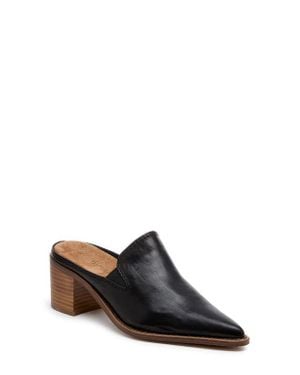 Kelsi Dagger Brooklyn Mason Pointed Toe Loafer Mule - Black
