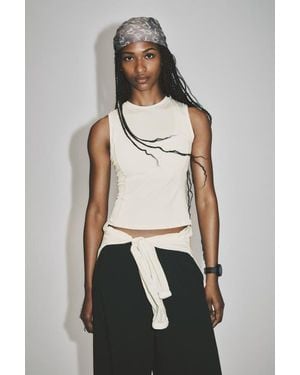 H&M Slim-Fit Sports Tank Top With Drymove - White