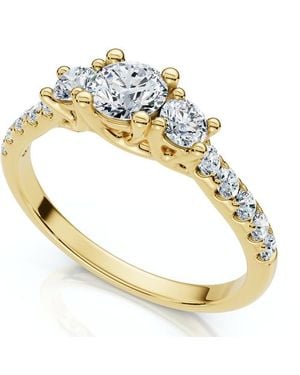 Bliss Diamond 3/4Ct Elira Three Stone Diamond Ring 10K Lab Grown - Metallic