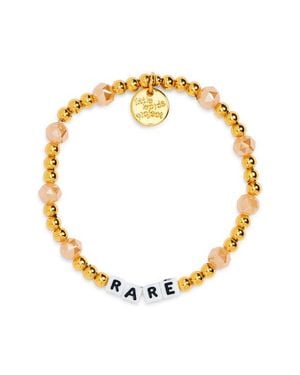 Little Words Project Rare Royal Court Beaded Stretch Bracelet - Metallic