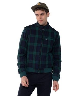 Members Only Wool Iconic Racer Jacket - Green