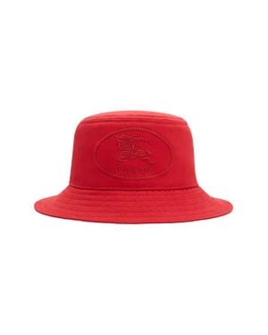 Burberry Ekd Embroidered Water Resistant Gabardine Bucket Hat