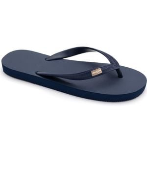 feel good Classicz Core Natural Rubber Flip-Flop Thong Sandals - Blue