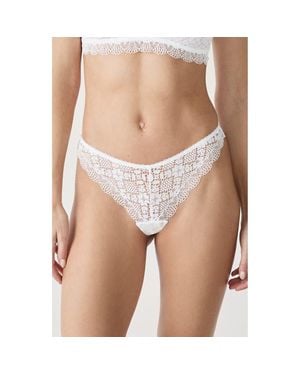 Etam Souffle Bresilien Tanga Thong - White