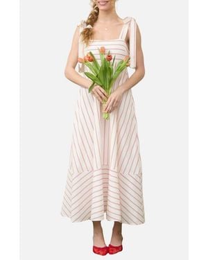 Blu Pepper Stripe Empire Waist Sundress - Multicolor