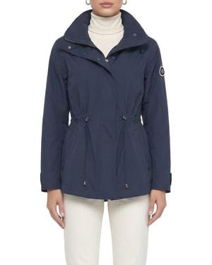 Gorski Lightweight Jacket With Concealed Hood - Blue