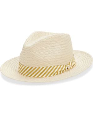 Rag & Bone Packable Straw Fedora - Natural