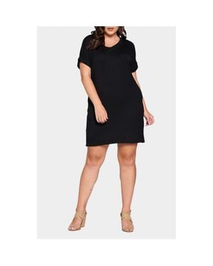 L I V D Mia Everyday T-Shirt Dress - Black