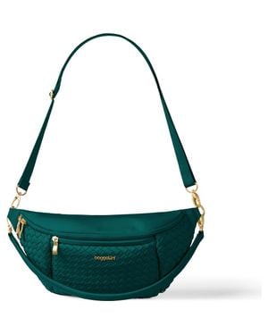 Baggallini Stanton Woven Crossbody - Green