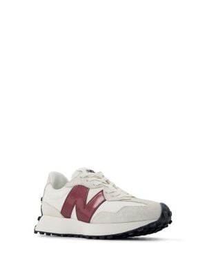New Balance 327 Patent Sneaker - White