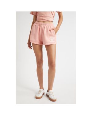 Sporty & Rich California Emblem Disco Graphic Shorts - Pink
