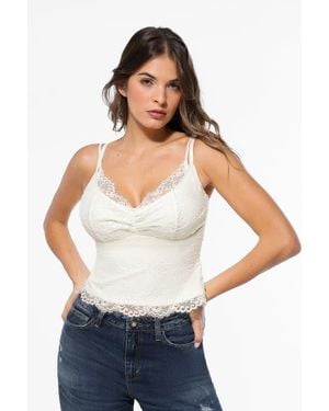 Popilush Shapewear Lace Contouring Camisole - White