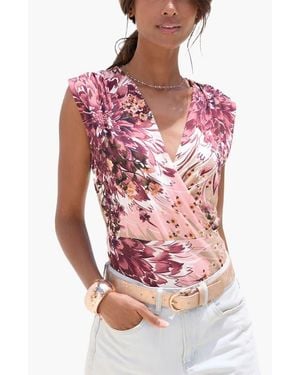 Lascana Wrap Look Top - Red