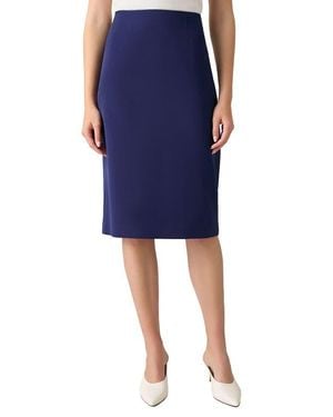 Kasper Classic Below Knee Length Skirt - Blue