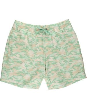 RuggedButts Upf50+ Sun Protected Stretch Swim Trunks - Green
