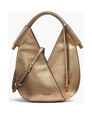 Donna Karan Baldwin Metallic Micro Crossbody - Natural