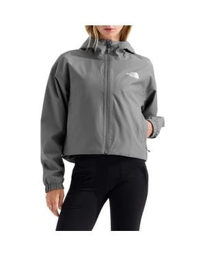 The North Face Quest Mono Waterproof Hooded Crop Jacket - Gray