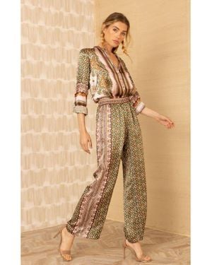 Hale Bob Rosalyn Charmeuse Pant - Natural