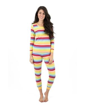 Leveret Cotton Striped Matching Family Pajamas - Multicolor