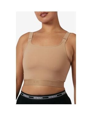 TOMBOYX Compression Plus Crop Top - Brown