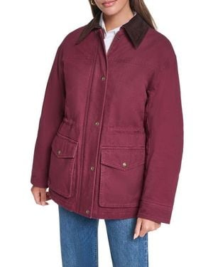 Levi's Corduroy Collar Military Jacket - Red